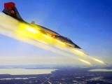 Starfighter aircraft firing rockets